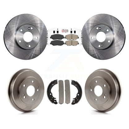Rotors de frein à disque avant et arrière, plaquettes en céramique et Kit de batterie pour Honda Accord Fit