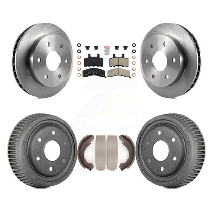 Rotors de frein à disque avant et arrière, plaquettes semi-métalliques et Kit de tambour pour GMC Yukon