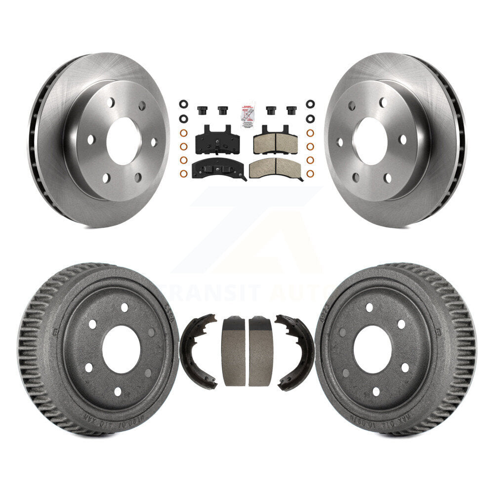 Rotors de frein à disque avant et arrière, plaquettes semi-métalliques et Kit de tambour pour GMC Yukon