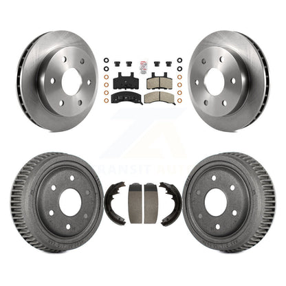 Rotors de frein à disque avant et arrière, plaquettes semi-métalliques et Kit de tambour pour GMC Yukon
