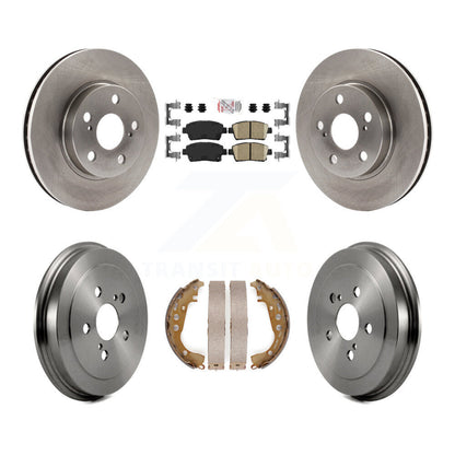Rotors de frein à disque avant et arrière, plaquettes en céramique et Kit de tambour pour Toyota Celica G 2000