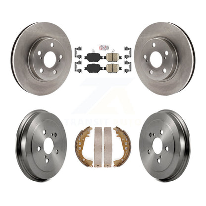 Rotors de frein à disque avant et arrière, plaquettes en céramique et Kit de tambour pour Toyota Celica G 2001
