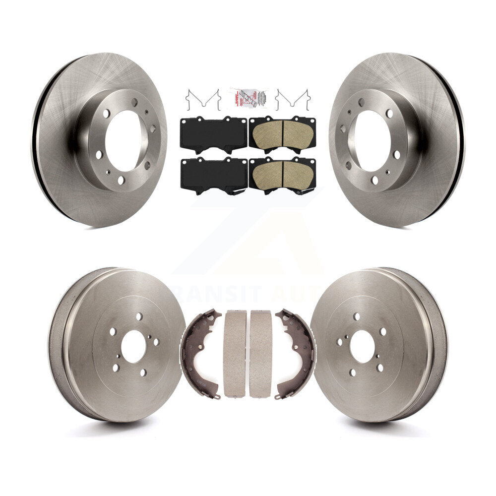 Kit de tambour de protection en céramique de Rotors de frein avant et arrière pour Toyota Tacoma avec roue à 6 écrous