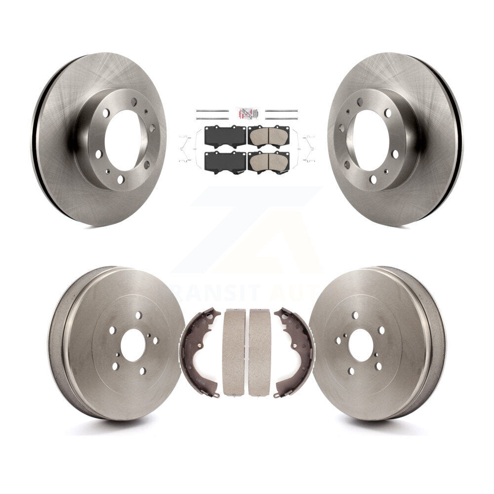 Kit de tambour de protection en céramique de Rotors de frein avant et arrière pour Toyota Tacoma avec roue à 6 écrous