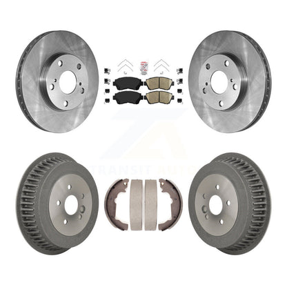 Kit de plaquettes et de tambour en céramique, Rotor de frein à disque avant et arrière, pour Toyota Sienn 1998 – 2003