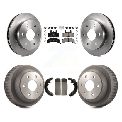 Rotors de frein à disque avant et arrière, plaquettes semi-métalliques et Kit de tambour pour Chevrolet K250