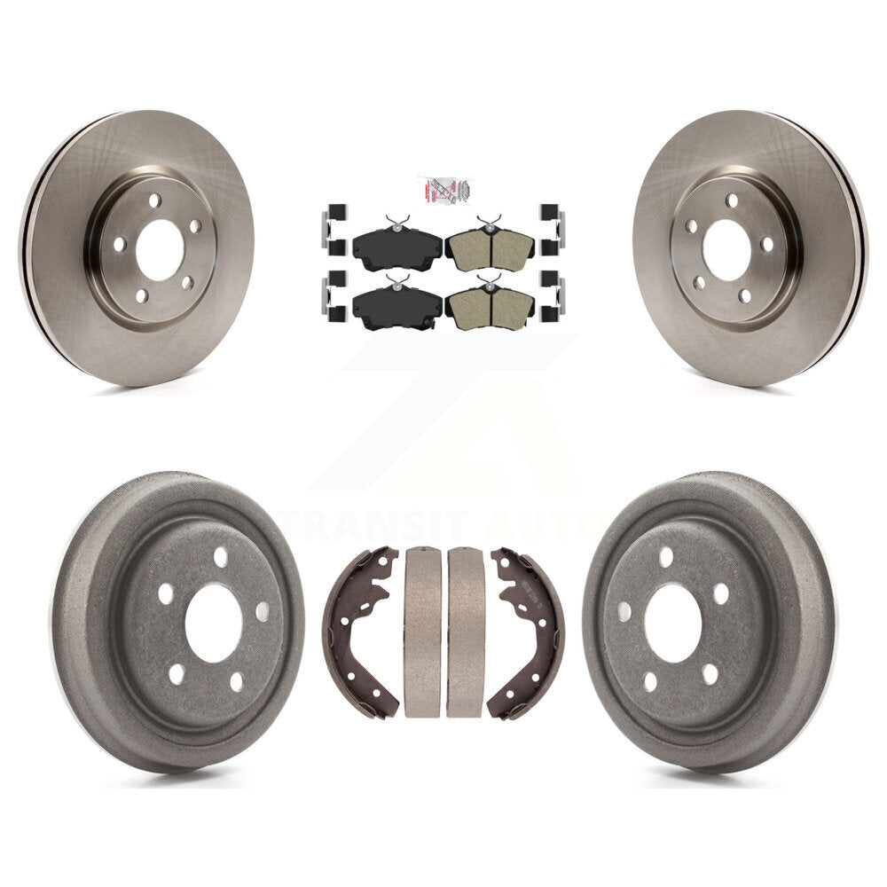 Kit de tambour à plaquettes semi-métalliques, Rotor de frein à disque avant et arrière, pour Dodge Neon SRT-2003