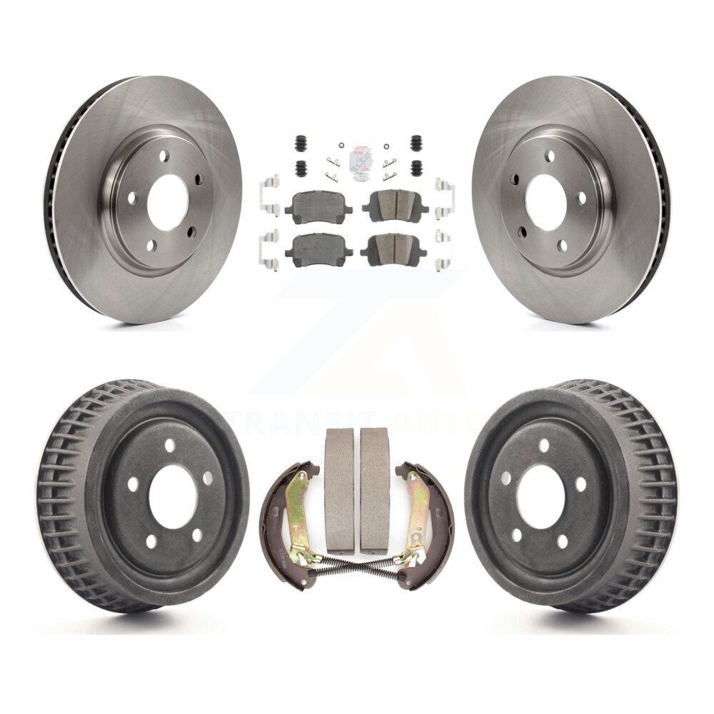 Rotors de frein à disque avant et arrière, plaquettes en céramique et Kit de batterie pour Chevrolet Malibu