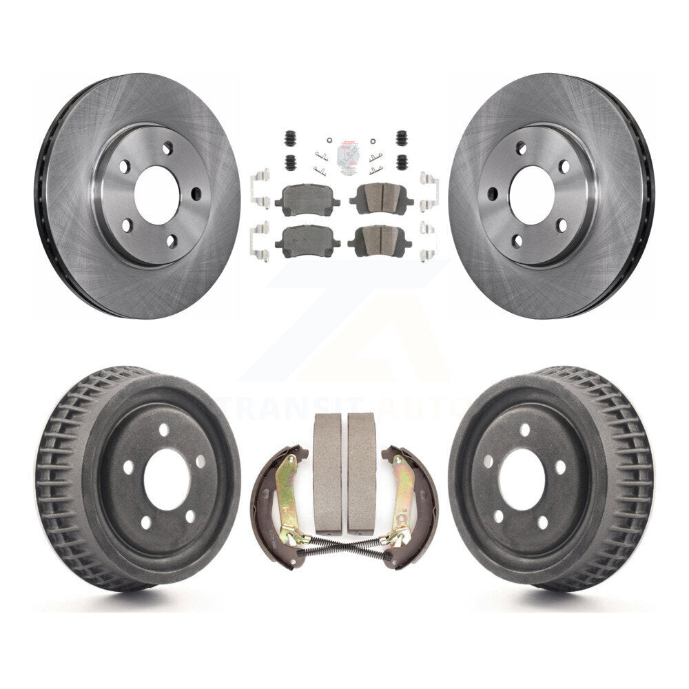 Rotors de frein à disque avant et arrière, plaquettes en céramique et Kit de batterie pour Chevrolet Malibu