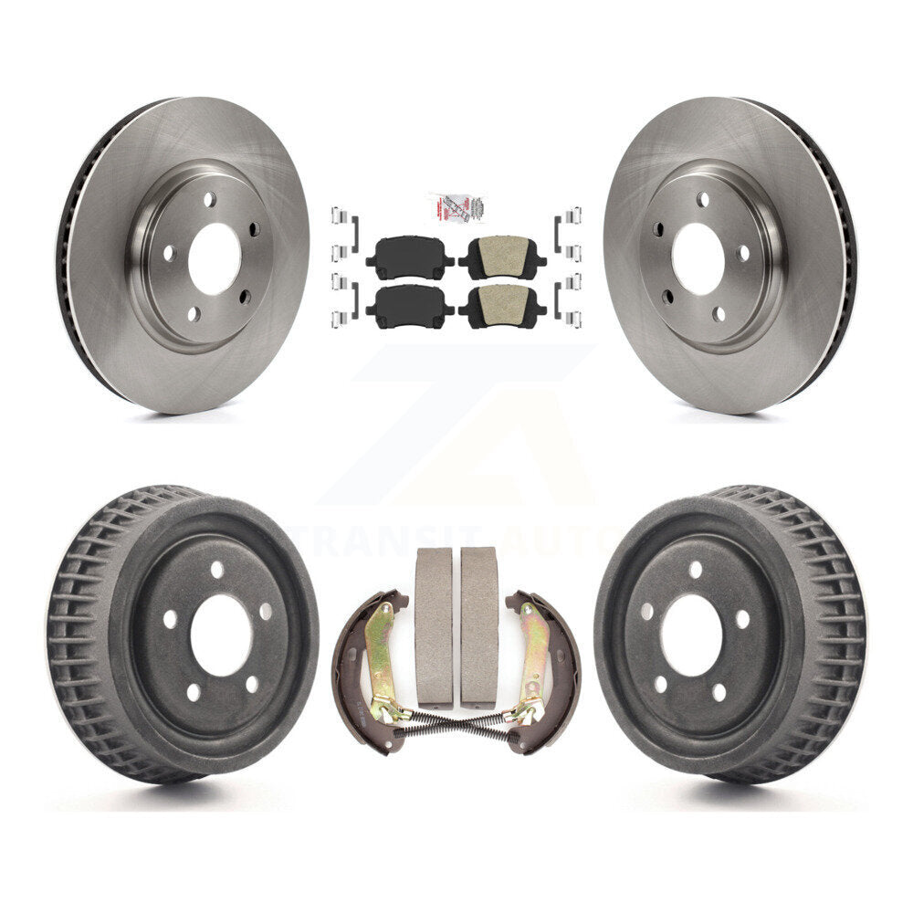 Rotors de frein à disque avant et arrière, plaquettes en céramique et Kit de batterie pour Chevrolet Malibu