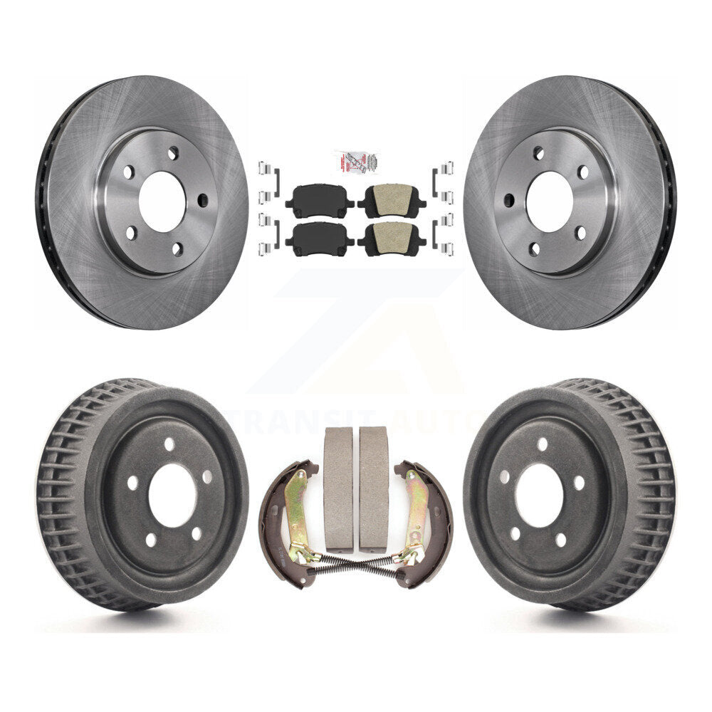 Rotors de frein à disque avant et arrière, plaquettes en céramique et Kit de batterie pour Chevrolet Malibu