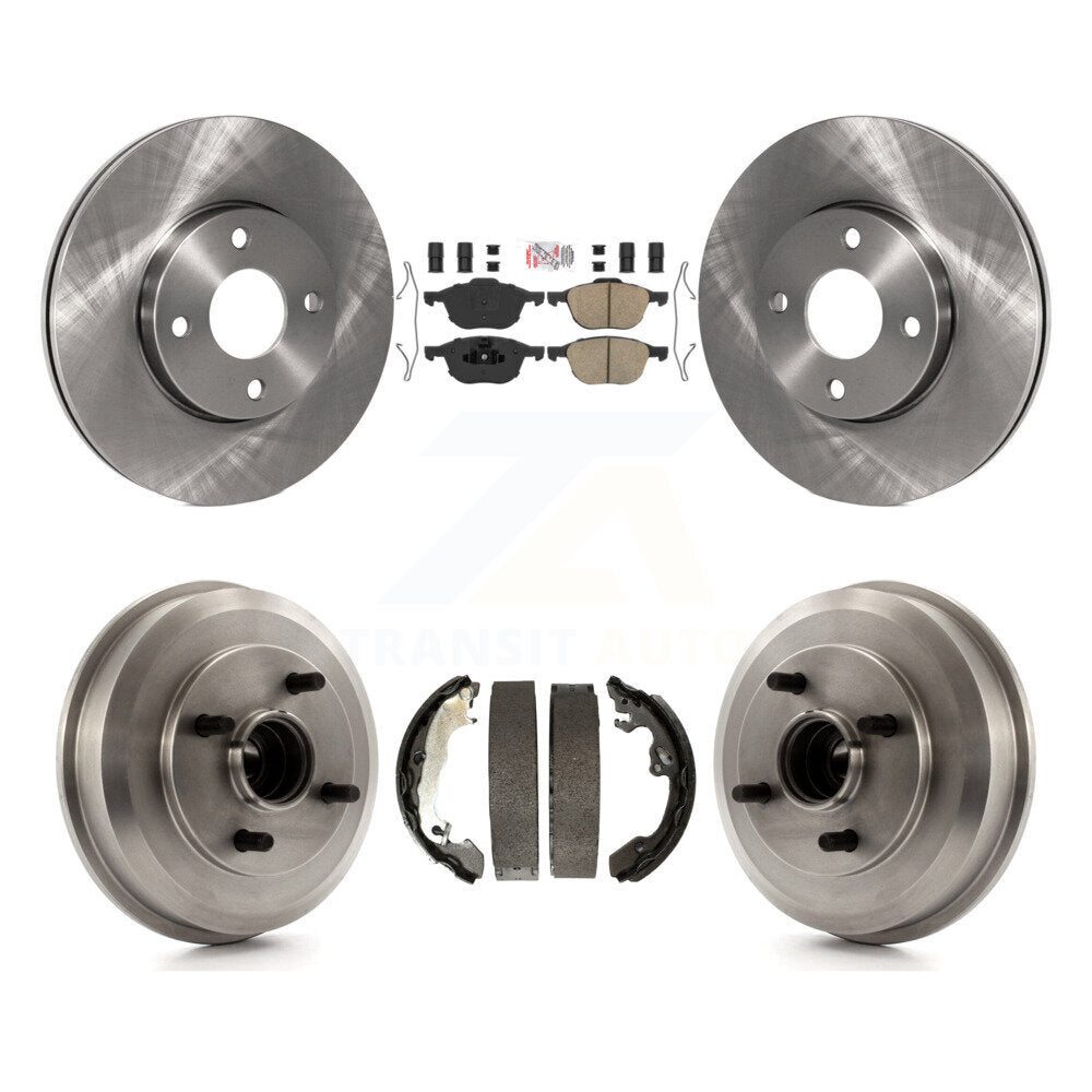 Rotors de frein à disque avant et arrière, plaquettes en céramique et Kit de batterie pour Ford Focus K8A-10597