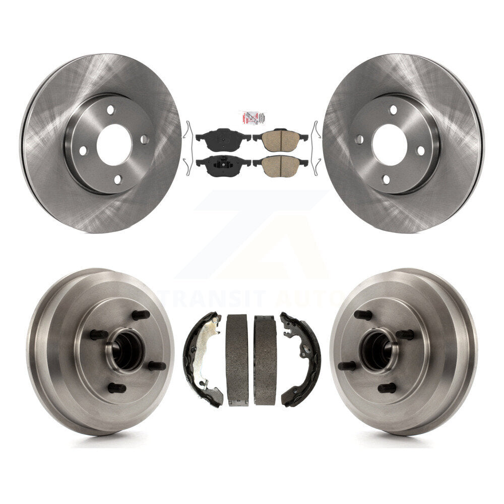 Rotors de frein à disque avant et arrière, plaquettes en céramique et Kit de batterie pour Ford Focus K8A-10597
