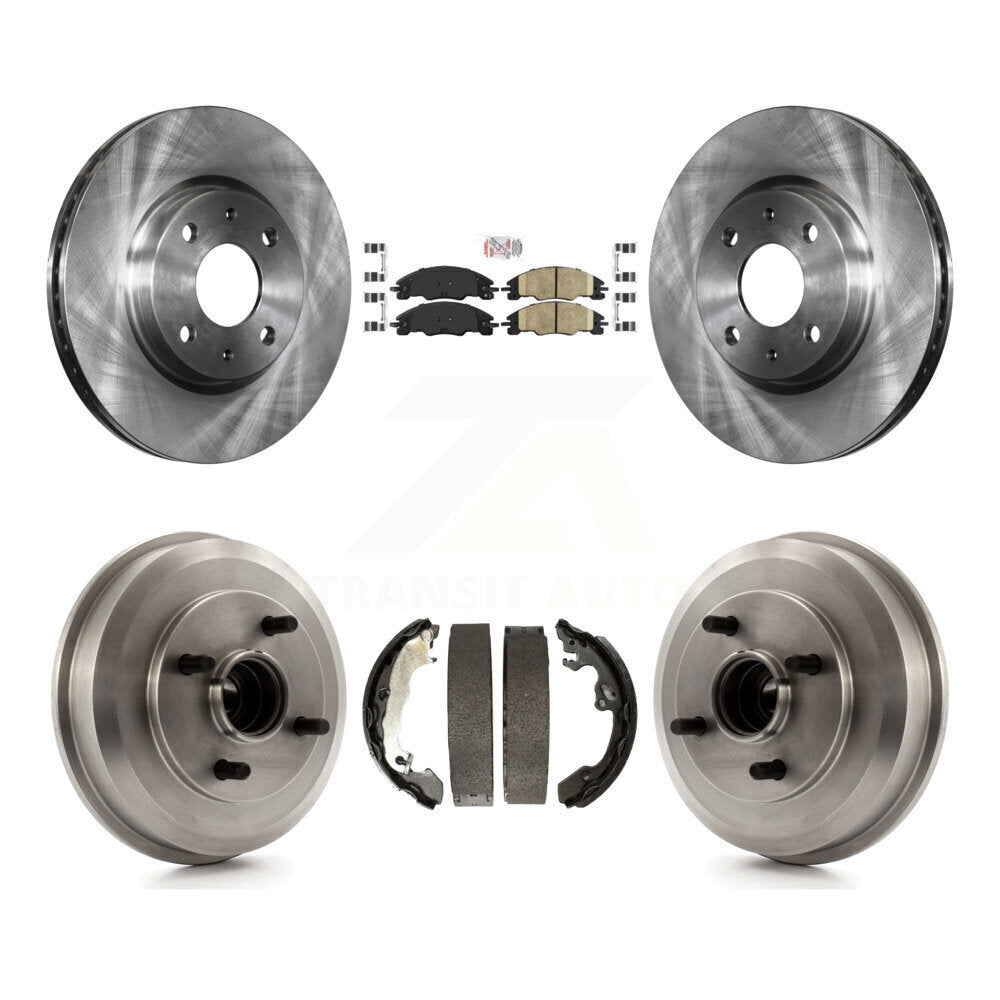 Rotors de frein à disque avant et arrière, plaquettes en céramique et Kit de batterie pour Ford Focus K8A-10597