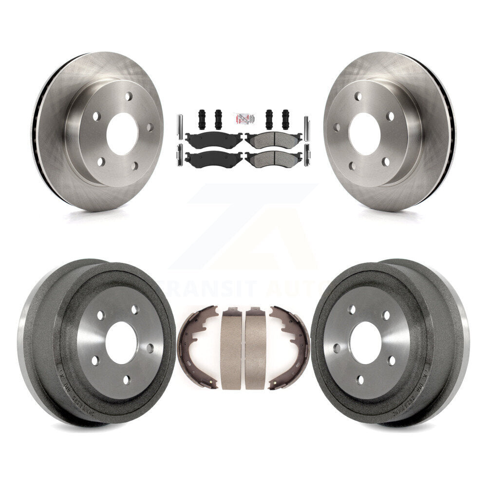 Kit de plaquettes et de tambour semi-métalliques pour Rotor de frein avant et arrière, pour Dodge Ram 1500 4W 00-01