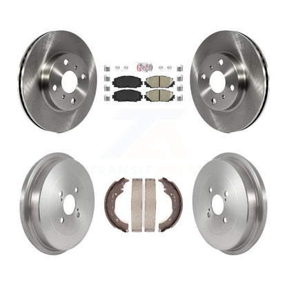 Kit de plaquettes et de tambour en céramique, Rotor de frein à disque avant et arrière, pour Toyota Prius C Scion i