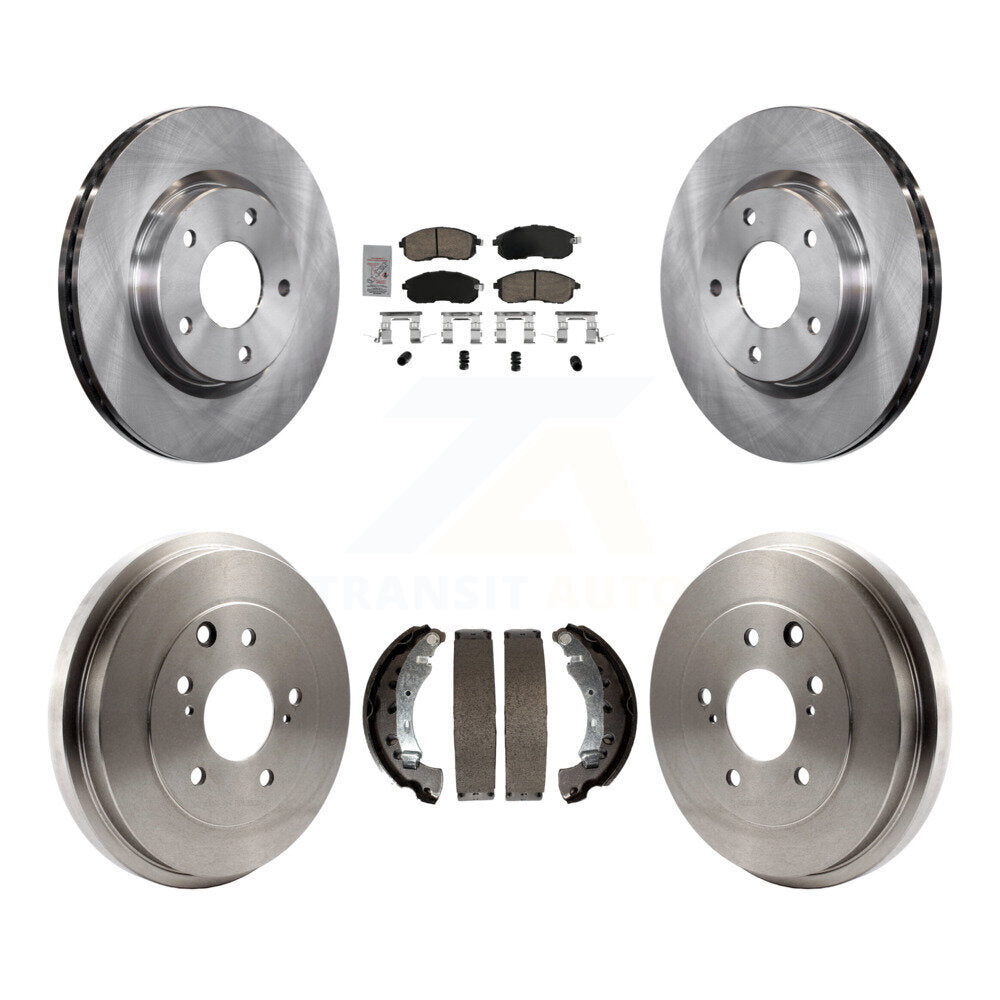 Rotors de frein à disque avant et arrière, plaquettes en céramique et Kit de batterie pour Nissan Sentra