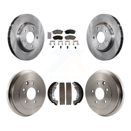 Rotors de frein à disque avant et arrière, plaquettes en céramique et Kit de batterie pour Nissan Sentra
