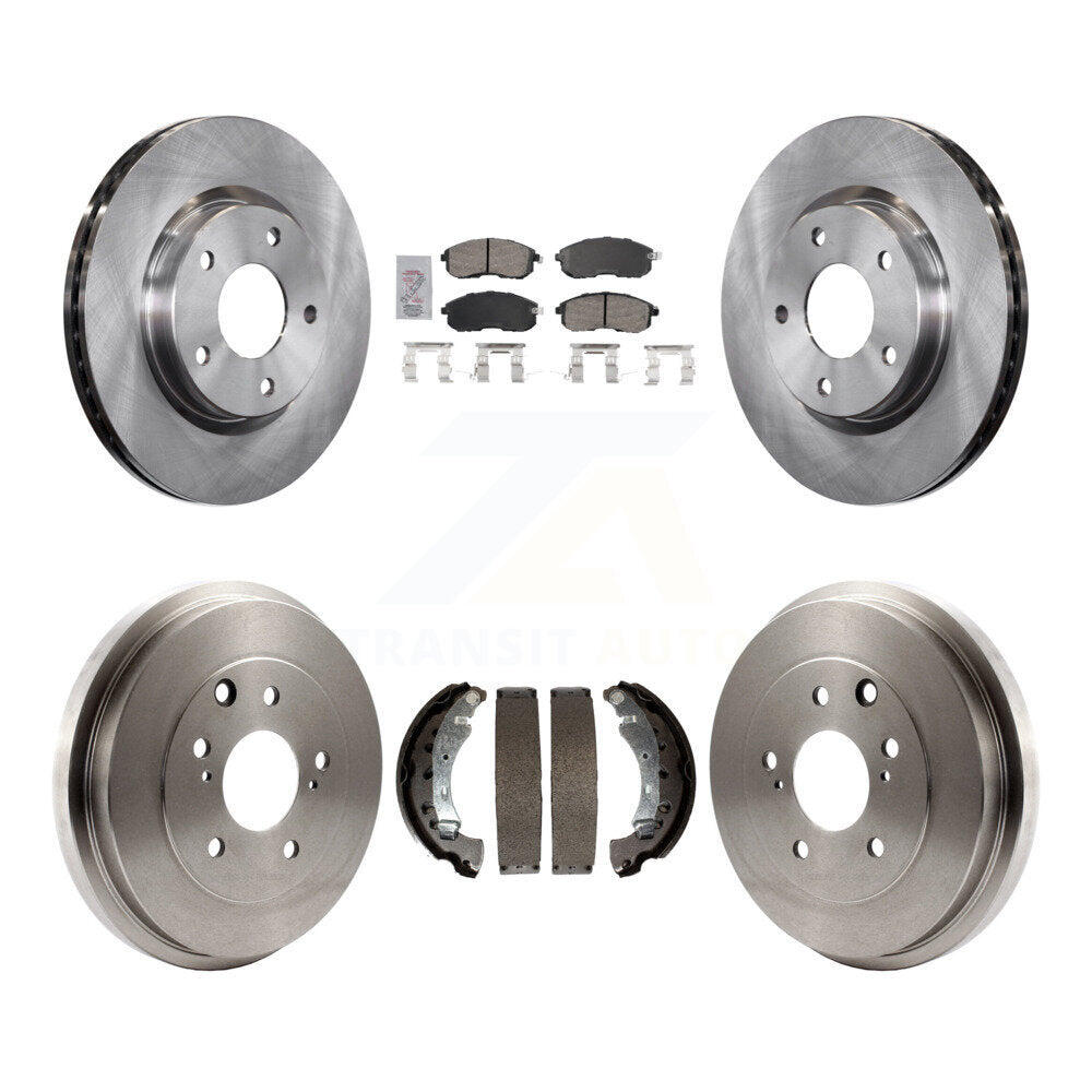 Rotors de frein à disque avant et arrière, plaquettes en céramique et Kit de batterie pour Nissan Sentra