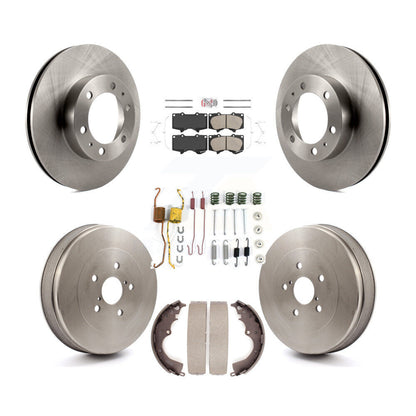 Kit de plaquettes et de tambour en céramique pour rotor de frein avant et arrière (7 pièces) pour Toyota Tacoma RW 2015