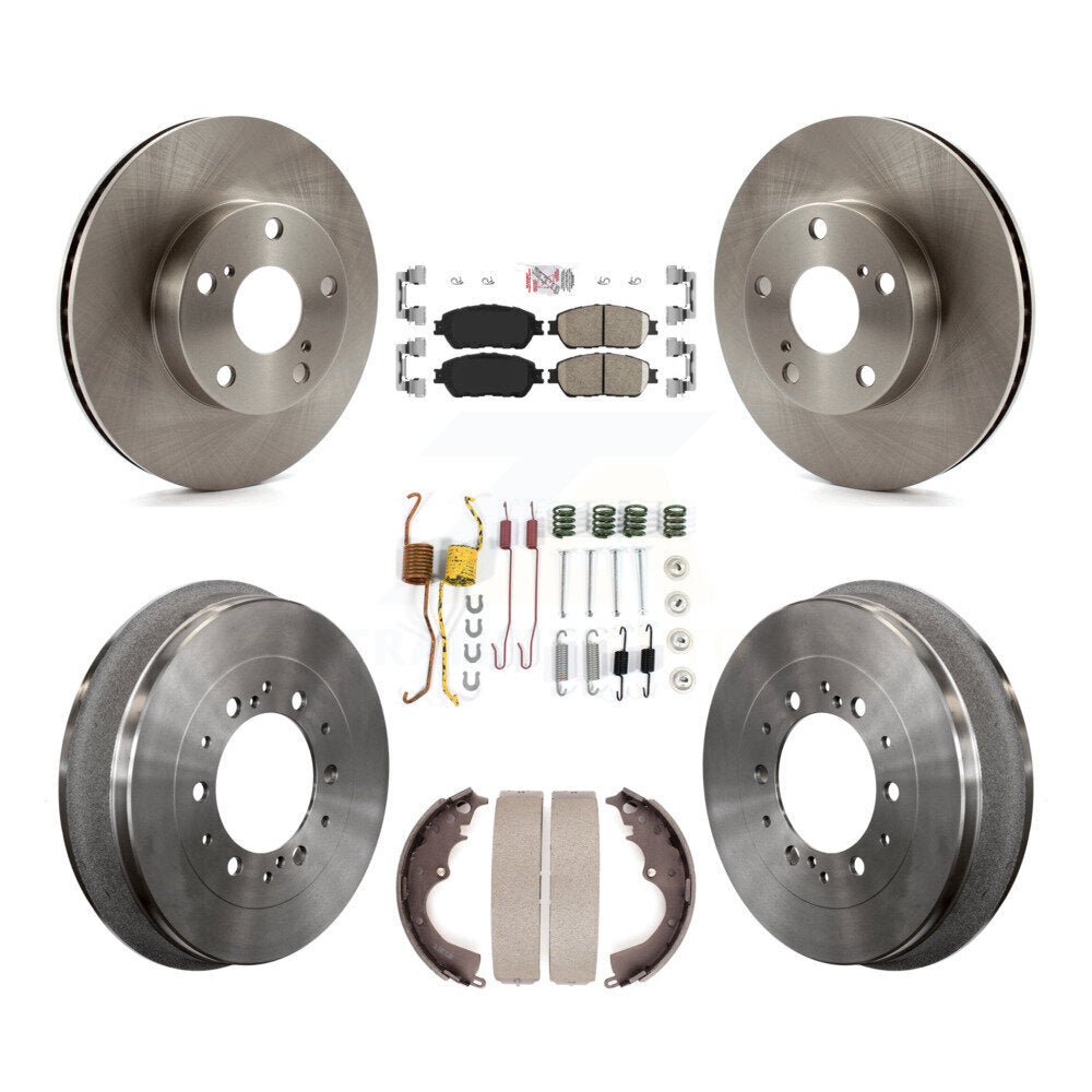 Kit de plaquettes et tambour en céramique pour Rotor de frein avant et arrière (7 pièces) pour Toyota Tacoma 4W 2015