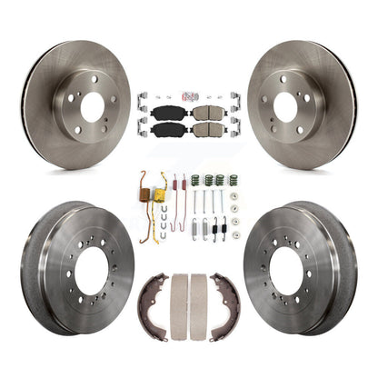 Kit de plaquettes et tambour en céramique pour Rotor de frein avant et arrière (7 pièces) pour Toyota Tacoma 4W 2015