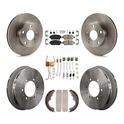 Kit de plaquettes et tambour en céramique pour Rotor de frein avant et arrière (7 pièces) pour Toyota Tacoma 4W 2015