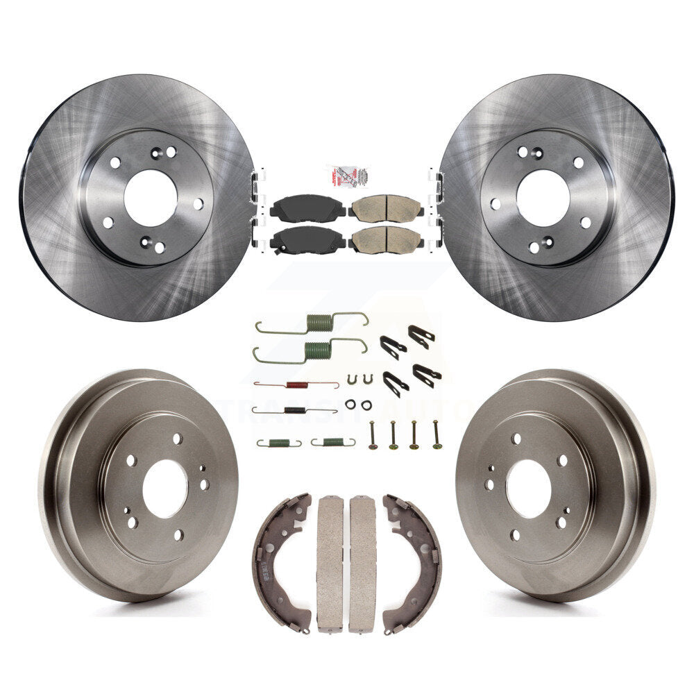 Kit de tampons et tambours en céramique pour Rotor de frein à disque avant et arrière (7 pièces) pour Honda Civic G 2011