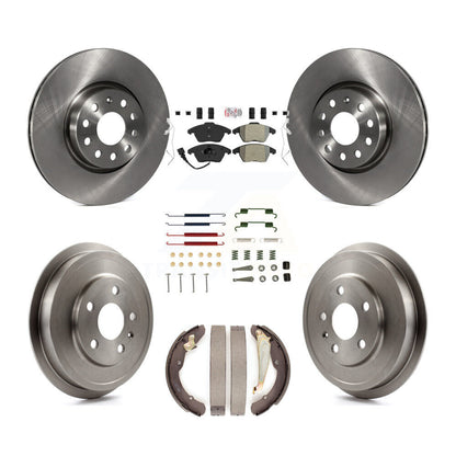 Kit de plaquettes et de tambour semi-métalliques pour Rotor de frein avant et arrière (7 pièces) pour Volkswagen Jett