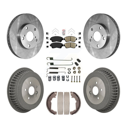Kit de plaquettes et de tambours en céramique pour rotors de frein avant et arrière (7 pièces) pour Toyota Sienn 1998-2003