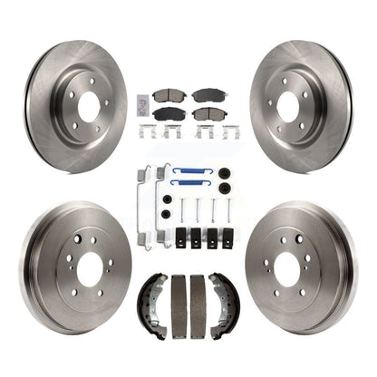 Kit de tambour à plaquettes en céramique pour Rotor de frein avant et arrière (7 pièces) pour Nissan Sentra Turbocharge