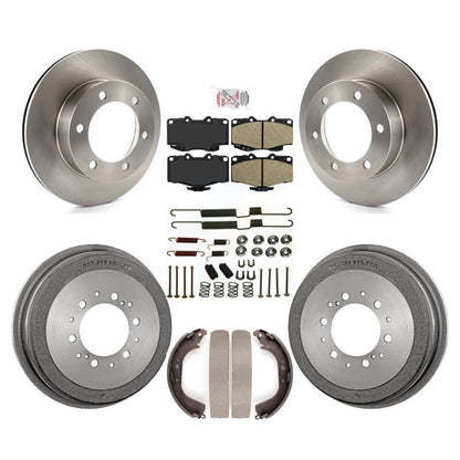 Rotors de frein à disque avant et arrière, plaquettes en céramique et Kit de tambour (7 pièces) pour Toyota 4Runner