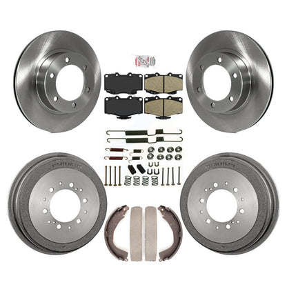 Rotors de frein à disque avant et arrière, plaquettes en céramique et Kit de tambour (7 pièces) pour Toyota 4Runner