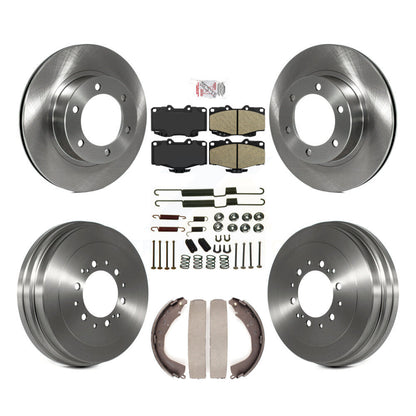 Rotors de frein à disque avant et arrière, plaquettes en céramique et Kit de tambour (7 pièces) pour Toyota 4Runner