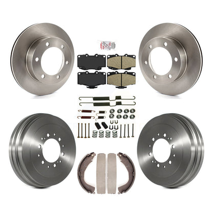 Rotors de frein à disque avant et arrière, plaquettes en céramique et Kit de tambour (7 pièces) pour Toyota 4Runner