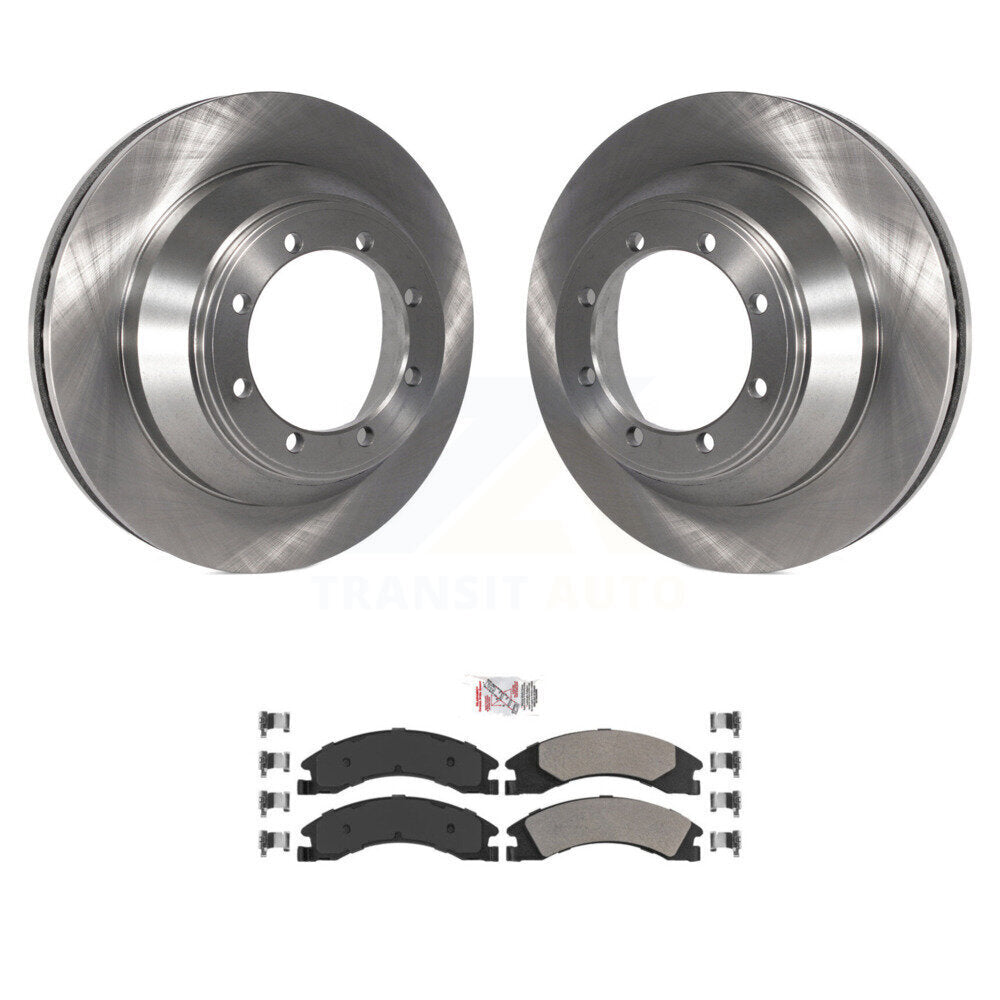 Kit de rotor de frein arrière et de plaquettes semi-métalliques pour moteur DIESEL Ford E-450 Super Duty