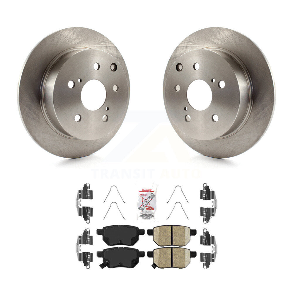 Kit de rotors de frein à disque arrière et de plaquettes en céramique pour Toyota Matrix XRS 2010