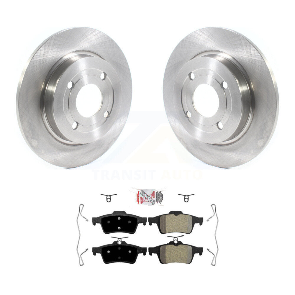 Rotors de frein à disque arrière et kit de plaquettes semi-métalliques pour Ford EcoSport AW 2018-2022