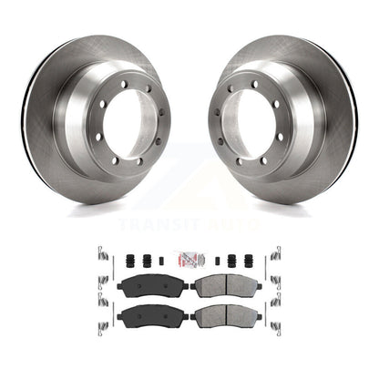 Kit de disques de frein à disque arrière et plaquettes semi-métalliques pour Ford F-350 Super Duty