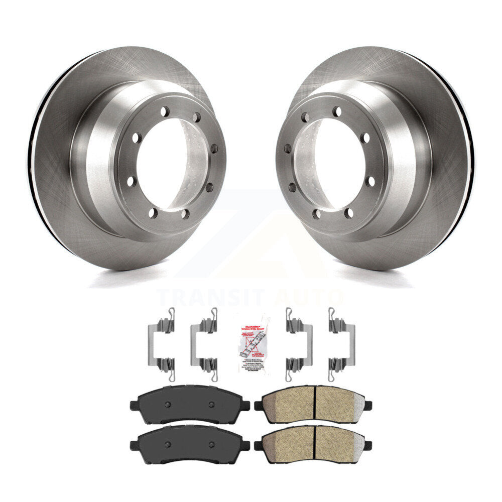 Kit de disques de frein à disque arrière et plaquettes semi-métalliques pour Ford F-350 Super Duty