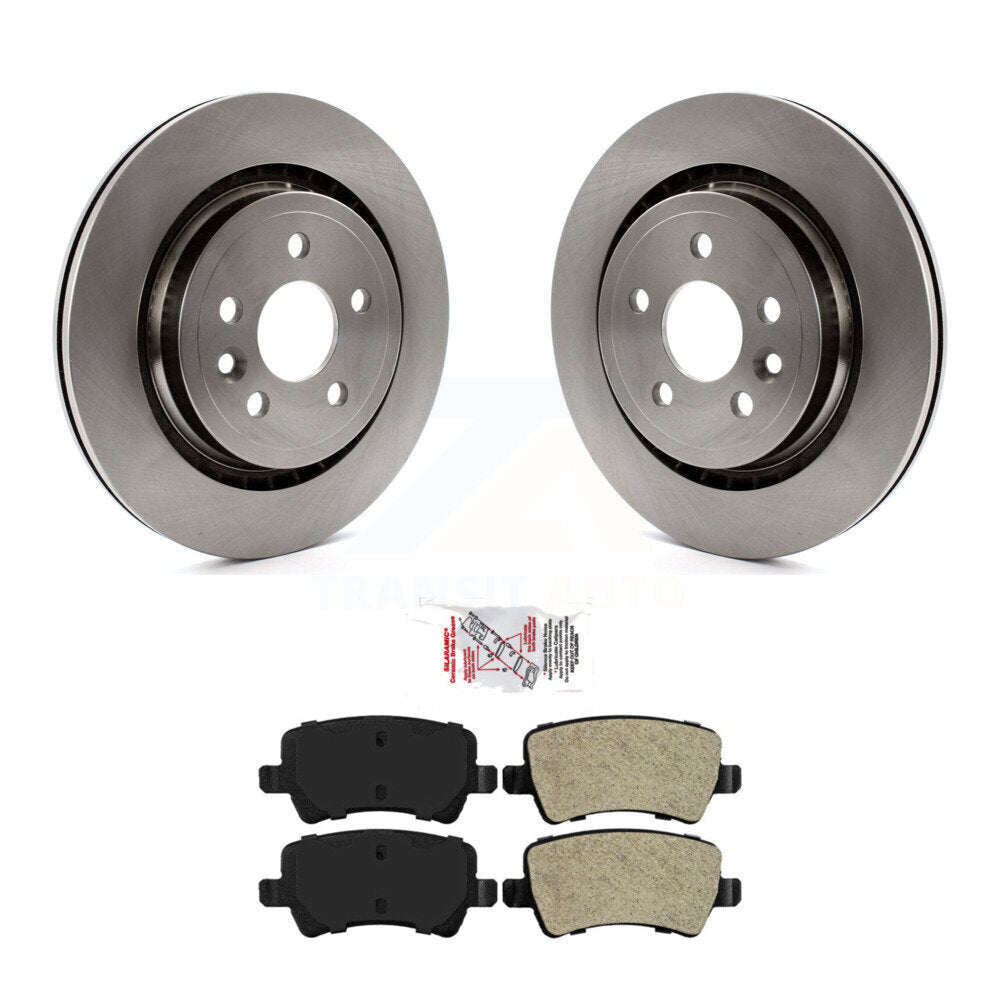 Kit de rotors de frein à disque arrière et plaquettes semi-métalliques pour Volvo XC70 S60 V60 S80 V7