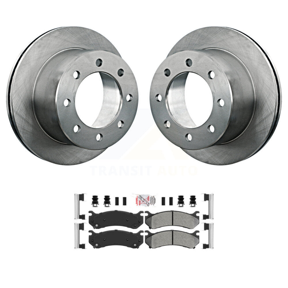 Kit de disques de frein à disque arrière et plaquettes semi-métalliques pour GMC Sierra 3500 Classic