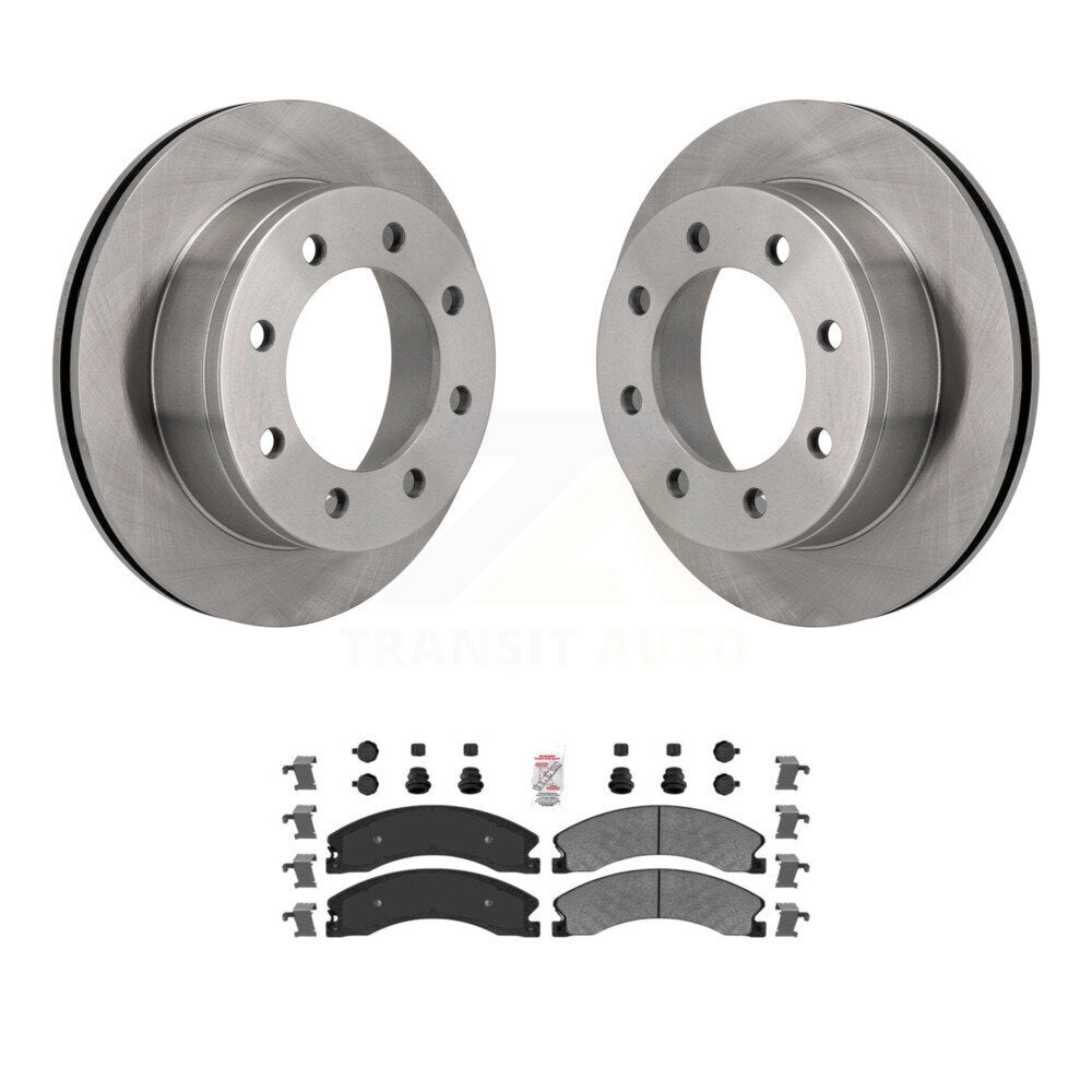 Kit de disques de frein à disque arrière et plaquettes semi-métalliques pour Chevrolet Express 4500