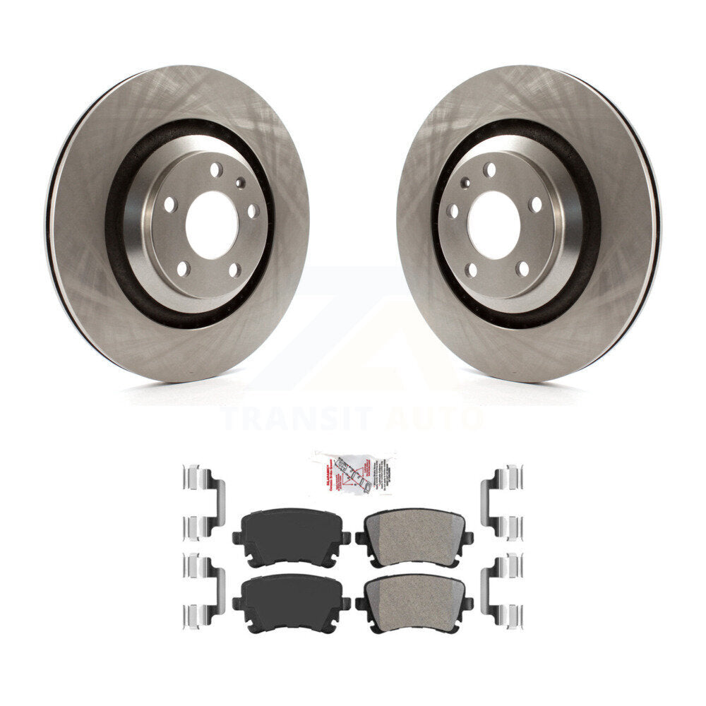 Kit de disques de frein à disque arrière et plaquettes semi-métalliques pour Audi A6 Quattro K8A-10612
