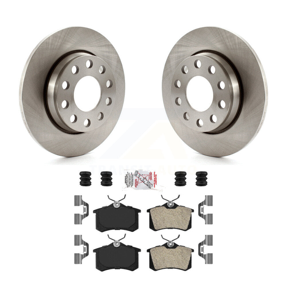 Kit de disques de frein à disque arrière et plaquettes semi-métalliques pour Audi A4 Quattro K8A-10612