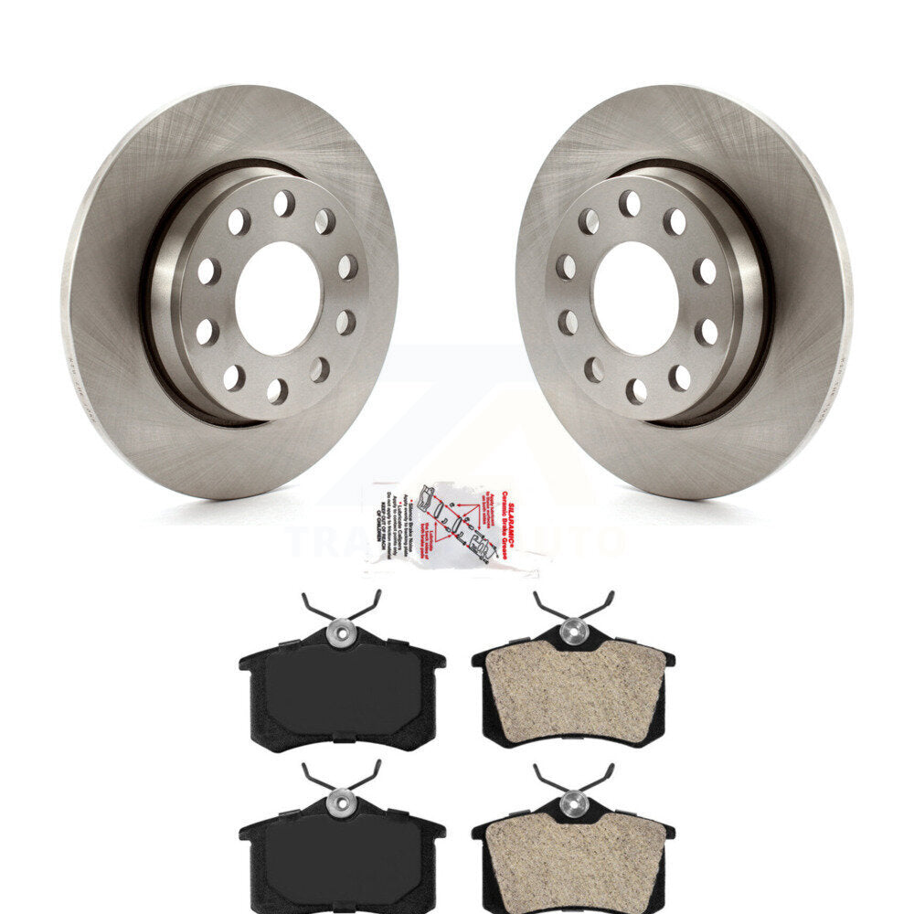 Kit de disques de frein à disque arrière et plaquettes semi-métalliques pour Audi A4 Quattro K8A-10612