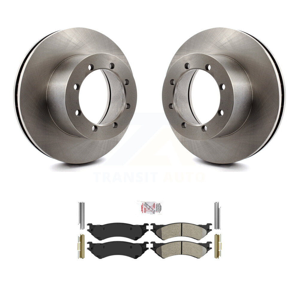 Kit de disques de frein à disque arrière et plaquettes semi-métalliques pour Ford E-350 Super Duty