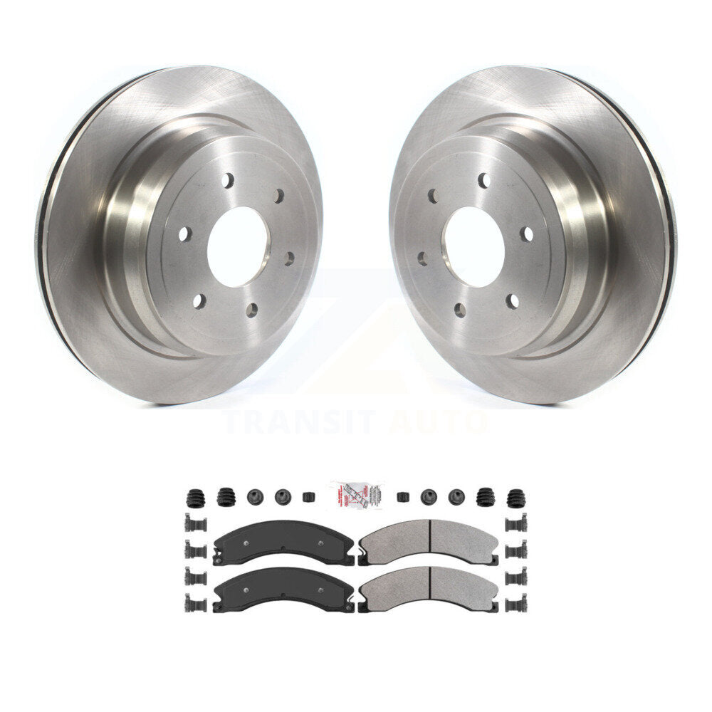 Kit de disques de frein à disque arrière et plaquettes semi-métalliques pour Nissan TITAN XD 2016 – 2024