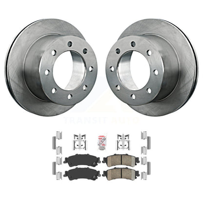 Kit de disques de frein à disque arrière et plaquettes en céramique pour GMC Sierra 3500 2001 K8A-106140