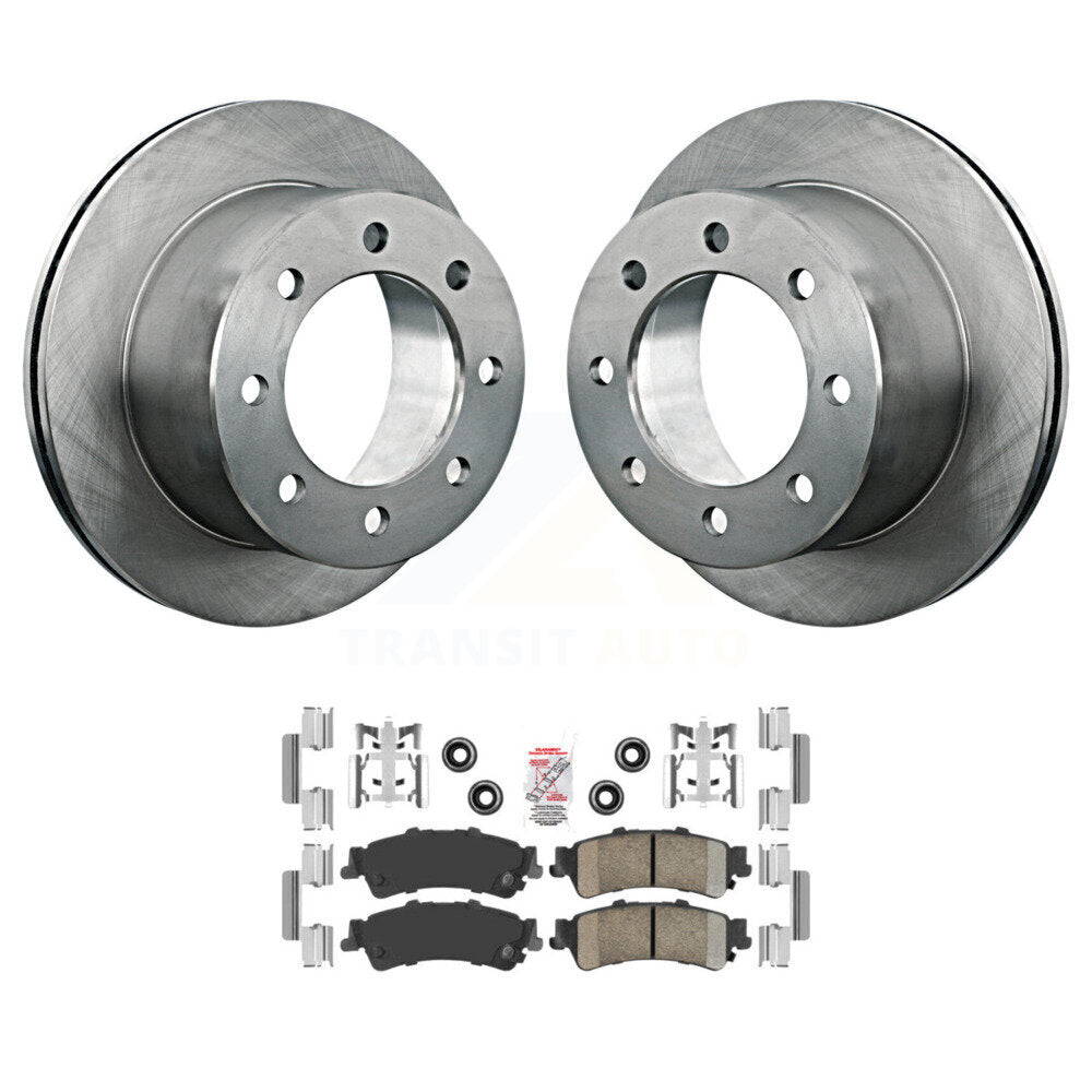 Kit de disques de frein à disque arrière et plaquettes en céramique pour GMC Sierra 3500 2001 K8A-106141